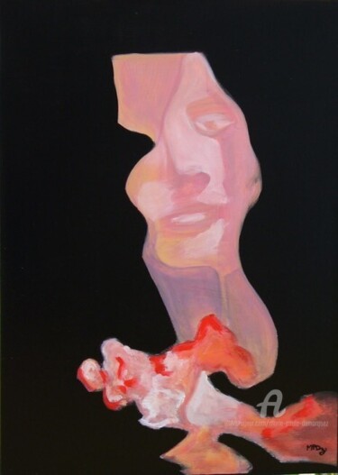 Peinture intitulée "Réflexion" par Marie-Paule Demarquez, Œuvre d'art originale, Acrylique