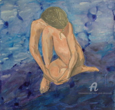 Картина под названием "Féline" - Marie-Paule Demarquez, Подлинное произведение искусства, Акрил