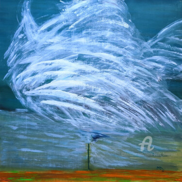 Painting titled "Turbulence" by Marie-Paule Demarquez, Original Artwork, Acrylic