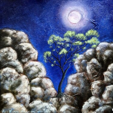 Peinture intitulée "pousser dans l'adve…" par Marie Pendelio, Œuvre d'art originale, Huile
