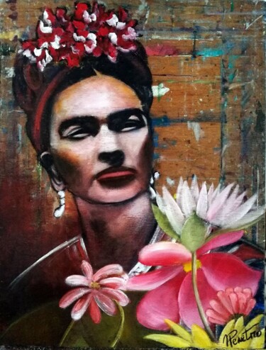 Peinture intitulée "Frida" par Marie Penetro, Œuvre d'art originale