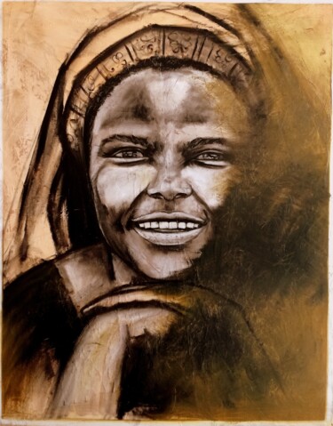 Peinture intitulée "Wangari Muta Maatha…" par Marie Penetro, Œuvre d'art originale