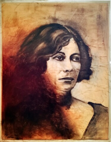 Painting titled "Isadora Duncan" by Marie Penetro, Original Artwork