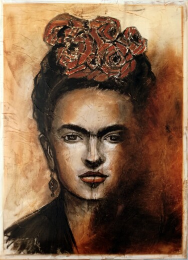 Peinture intitulée "Frida K" par Marie Penetro, Œuvre d'art originale