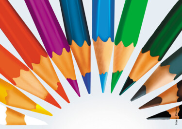 제목이 "crayons"인 미술작품 Marie Perony로, 원작, 디지털 페인팅