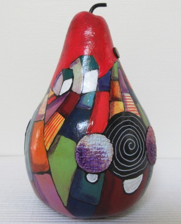 Poire N°6 Sculpture intitulée "Poire N°6" par Marie-Pierre Jan, Œuvre d'art originale, Autre