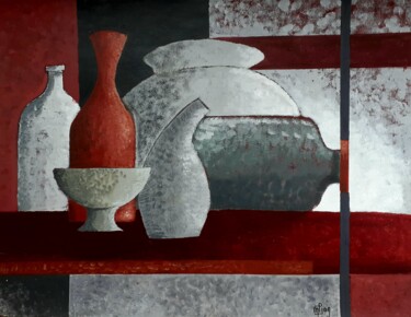 Terres cuites Peinture intitulée "Terres cuites" par Marie-Pierre Jan, Œuvre d'art originale, Acrylique