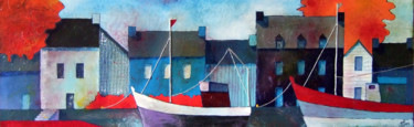 Peinture intitulée "ti-port.jpg" par Marie-Pierre Jan, Œuvre d'art originale, Acrylique