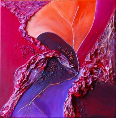 Peinture intitulée "1-magma.jpg" par Marie-Pierre Jan, Œuvre d'art originale, Acrylique