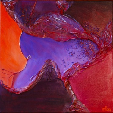 Painting titled "3-magma.jpg" by Marie-Pierre Jan, Original Artwork, Acrylic