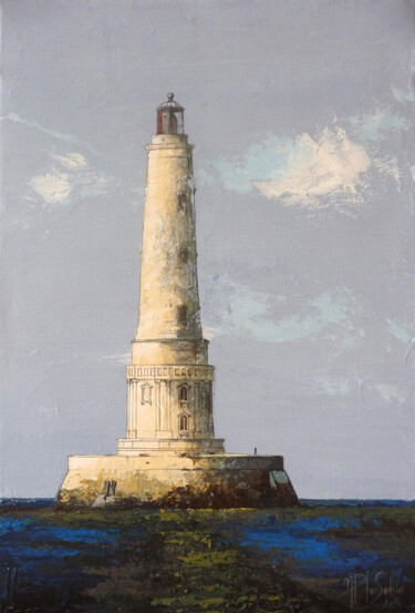 Painting titled "le phare de cordouan" by Marie-Pierre Le Sellin, Original Artwork, Acrylic