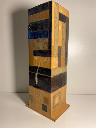 Sculpture titled "Totem 6" by Marie-Pierre Montet, Original Artwork, Ceramics