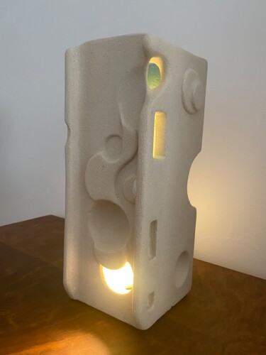 Sculpture intitulée "Sculpture lumineuse…" par Marie-Pierre Montet, Œuvre d'art originale, Argile