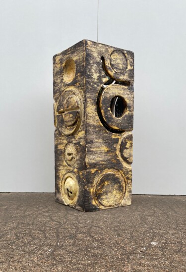 Skulptur mit dem Titel "Lampe d’ambiance II…" von Marie-Pierre Montet, Original-Kunstwerk, Keramik