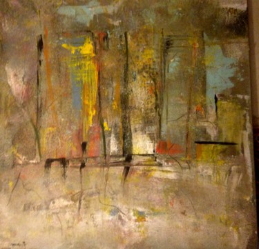 Картина под названием "Abstrait 15" - Marie Rouach, Подлинное произведение искусства