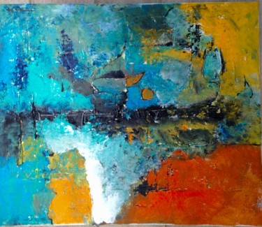 Painting titled "Ocean" by Marie Rouach, Original Artwork