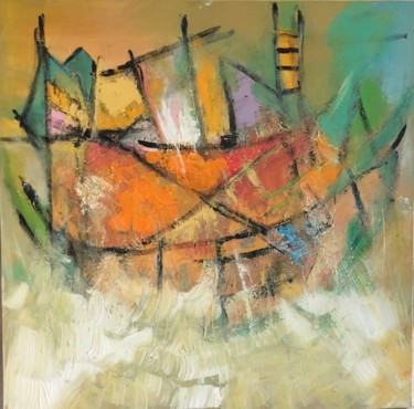 Painting titled "Colors" by Marie Rouach, Original Artwork