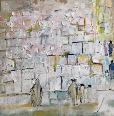 Peinture intitulée "Kotel" par Marie Rouach, Œuvre d'art originale, Acrylique