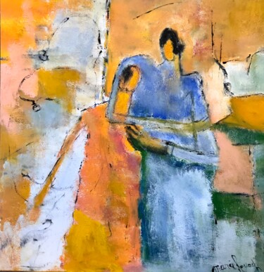Painting titled "Simple comme amour" by Marie Rouach, Original Artwork, Acrylic