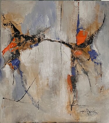 Peinture intitulée "Abstrait 24" par Marie Rouach, Œuvre d'art originale, Acrylique