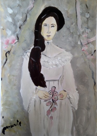 Painting titled "Elysabeth grand mot…" by Marie Rouach, Original Artwork