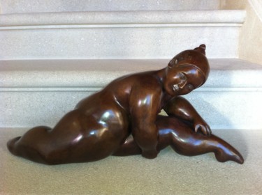 Sculpture intitulée "Esther" par Marie Saksik, Œuvre d'art originale, Bronze