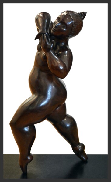 Sculpture titled "Sidonie" by Marie Saksik, Original Artwork, Bronze