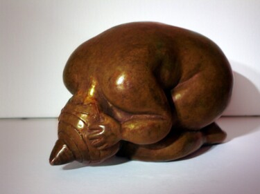 Sculpture intitulée "Olga 3/6" par Marie Saksik, Œuvre d'art originale, Bronze