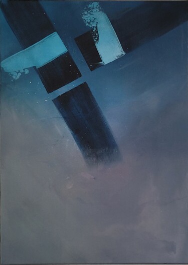 Painting titled "Prisme2" by Marie Savrimoutou (Marie Artist), Original Artwork, Acrylic Mounted on Wood Stretcher frame