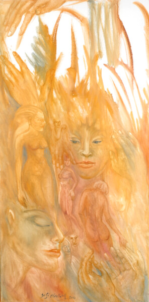 Pintura intitulada "Quand le regard s'o…" por Marie-Sophie Ewreïnoff (Sofi Ewreïnoff), Obras de arte originais, Óleo
