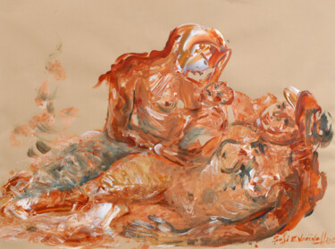 Pintura titulada "chair-de-terre-Mate…" por Marie-Sophie Ewreïnoff (Sofi Ewreïnoff), Obra de arte original, Acrílico