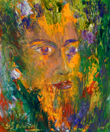 Картина под названием "dévisagé 17" - Marie-Sophie Ewreïnoff (Sofi Ewreïnoff), Подлинное произведение искусства, Масло