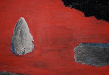 Malerei mit dem Titel "Les rochers" von Marie Anne Baron, Original-Kunstwerk, Acryl Auf artwork_cat. montiert