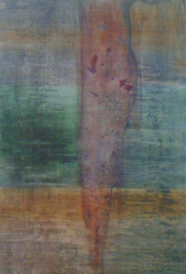 Peinture intitulée "LA PLAGE ETE 2011" par Marie Anne Baron, Œuvre d'art originale