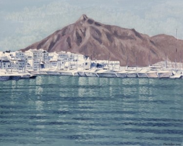 Painting titled "Puerto Banus" by Marie Ban, Original Artwork, Other