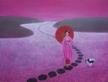 Pintura titulada "El zen dulce" por Marie Ban, Obra de arte original, Otro