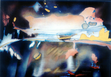Peinture intitulée ""Résurgences"" par Marie-Blanche Bayon, Œuvre d'art originale, Acrylique Monté sur Châssis en bois