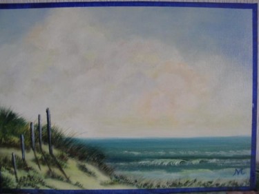 Painting titled "la mer" by Marie-Christine Cottarel, Original Artwork