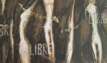 Peinture intitulée "Libre..." par Marie-Pierre Lévêque, Œuvre d'art originale