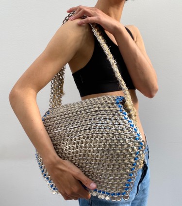 Sculpture intitulée "Le Saddle bag : « C…" par Marie-Camille Tassart, Œuvre d'art originale, Aluminium