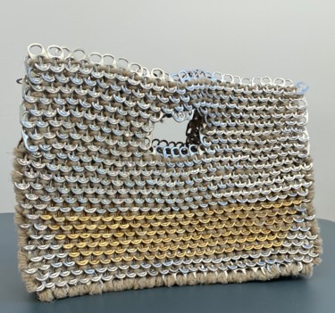 Sculpture intitulée "Le Ring bag : « Rec…" par Marie-Camille Tassart, Œuvre d'art originale, Acier inoxydable