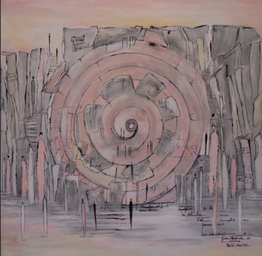 Painting titled "3782" by Marie Chantal, Original Artwork, Acrylic Mounted on Wood Stretcher frame