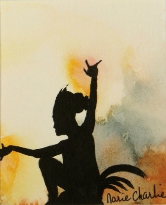 Peinture intitulée "Danseuse2" par Marie Charlie, Œuvre d'art originale