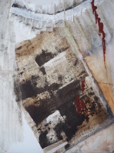Ce qu'il reste... Collages intitulée "Ce qu'il reste..." par Marie-Claire Touya, Œuvre d'art originale, Papier
