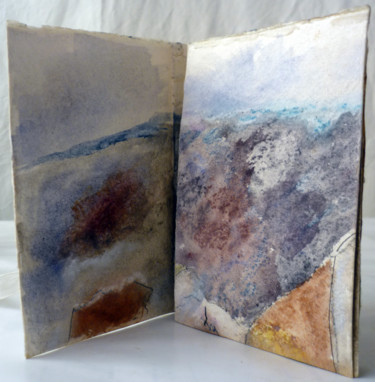 Pittura intitolato "Minillivre papier a…" da Marie-Claire Touya, Opera d'arte originale, Altro