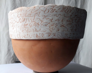 Sculpture titled "Savoirs 1" by Marie-Claire Touya, Original Artwork, Ceramics
