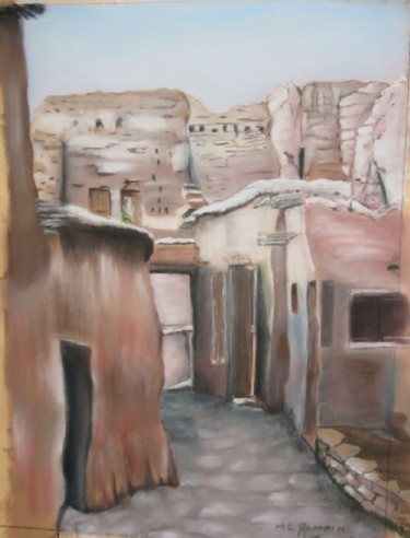 Peinture intitulée "au Maroc" par Marie Claude Ramain, Œuvre d'art originale