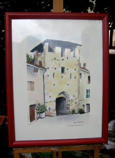 Painting titled "Montvendre(Drôme)" by Marie Claude Ramain, Original Artwork, Other