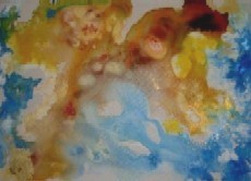 Peinture intitulée "la déferlante" par Marie Claude Ramain, Œuvre d'art originale