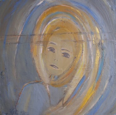 Peinture intitulée "Spirale du temps" par Marie-Claire Pozzobon, Œuvre d'art originale, Acrylique Monté sur Châssis en bois